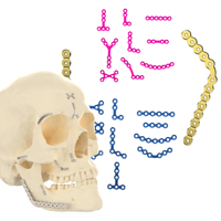Kit d'instruments de chirurgie maxillo-faciale CANWELL, kit de perçage maxillo-facial, tournevis de fixation osseuse, plaque en titane