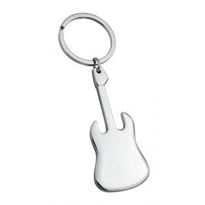 Portachiavi Lucido a Forma di Chitarra Elettrica in Metallo, Accessorio Regalo Promozionale - Product Image 2