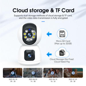 Wi-Fi камера 360 беспроводная домашняя камера 4G Sim-карта с двойным объективом IP ночного видения CCTV камера безопасности Wifi PTZ внутренняя камера - Product Image 4