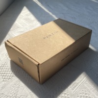 Boîte d'expédition en carton ondulé recyclé, imprimée et gaufrée, colorée, pour vêtements, cadeaux, articles de beauté, artisanat fait main - Emballage personnalisable