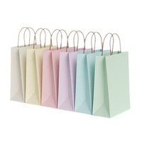 Sacs de courses en papier kraft en gros, imperméables, recyclables, options de logo personnalisé pour l'artisanat et la fabrication de bougies, prix compétitif