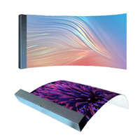 Module d'affichage LED modulaire pliable pour exposition promotionnelle en centre commercial, écran LED flexible personnalisé, grand écran vidéo LED