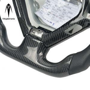 Volant de course LED durable compatible avec <span class=keywords><strong>Infiniti</strong></span>, convertible pour G25 <span class=keywords><strong>G37</strong></span> G35 Ex25 Ex35, volant personnalisé en fibre de carbone - Product Image 6