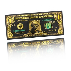 Fan Shu Collection Exquisite Gift Factory Made USA <strong>Prop</strong> Money <strong>Note</strong> Foil 1 Dollar Banknote - Product Image 2