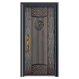 Puerta de Entrada Residencial Moderna y Popular, a Prueba de Balas, Doble Antirrobo, de Aluminio Fundido y Hierro, para Exteriores - Product Image 1