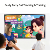 Écran tactile interactif LCD 4K haute résolution tout-en-un, stylet/tactile au doigt, cadre en alliage d'aluminium, garantie 5 ans, 60 Hz, télécommande