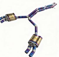 Système d'échappement complet en alliage de titane DZ Custom pour Audi S6/S7/S8 4.0T, y compris l'échappement arrière et le downpipe