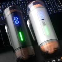 Juguetes Masturbadores Masculinos de Silicona Automáticos con Copa de Avión de Doble Cabeza y Control Inteligente Personalizado de Fábrica para Simulación de Sexo Oral