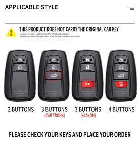 Car Remote <strong>Key</strong> Case Cover <strong>Shell</strong> Fob for Toyota CHR Camry Corolla RAV4 Highlander C-HR Prius Land Cruiser Prado <strong>2</strong> 3 4 <strong>Button</strong> - Product Image 3