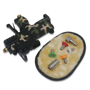 Toy Car Wash Water Gun Submachine Gun 3/8 High-pressure Car Wash Water Gun Simulated Automatic Rifle Car Wash 4 Nozzles Gloves - Product Image 3