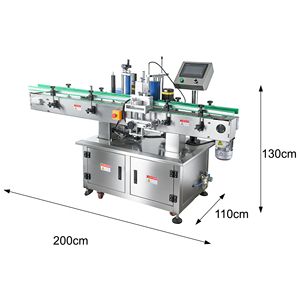 Automatic Round Bottle <b>Labeling</b> <b>Machine</b> For Water Oil Juice Cosmetic Beverage Shampoo Plastic Glass Vertical - Product Image 4