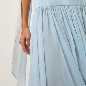 Robe de soirée élégante et sexy pour femme, en maille à volants, taille haute plissée, collection été 2025 - Product Image 2