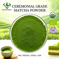 Poudre de thé vert Matcha biologique certifiée USDA & UE, certifiée HALAL, pure, de qualité cérémoniale, en vrac, vente en gros A-10A