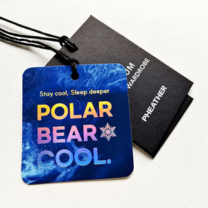 DP48-Scratch Anti-contatore Feit Hang Tag con Tag di verifica Qr <span class=keywords><strong>Code</strong></span> etichetta di sicurezza personalizzata per il marchio di abbigliamento - Product Image 4