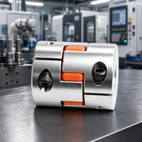 Accouplement flexible à griffes en élastomère en forme de fleur de prunier DETON LF pour machine-outil, en aluminium, pour servomoteur et machine CNC