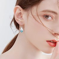 Ensemble de bijoux boucles d'oreilles et collier en argent sterling 925 avec coquille d'ormeau et graine de moutarde