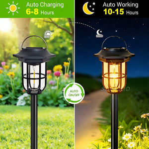 Lampe solaire pour allée, haute luminosité, étanche IP65, lampes solaires à piquets, éclairage extérieur pour <span class=keywords><strong>jardin</strong></span>, allée, voie <span class=keywords><strong>de</strong></span> passage, lumière solaire décorative pour le sol - Product Image 2