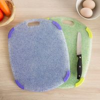 Planche à découper rectangulaire en plastique PP de 33 cm, planche à découper multifonctionnelle, accessoire de cuisine pour la maison et le restaurant