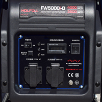 Générateur d'essence portable économique 4000W 3.6KW 4.5KVA 230V monophasé 4 temps à châssis ouvert pour la construction résidentielle et la sauvegarde d'alimentation
