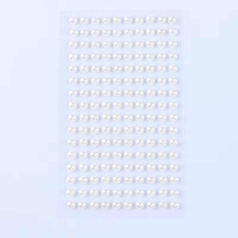 Perles blanches 6mm 160