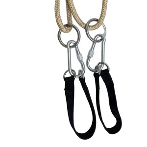 Columpio de madera de pino para niños, equipo de juegos para interiores y exteriores, capacidad de carga de 80 kg, unisex, de 2 a 4 años, color rojo - Product Image 5