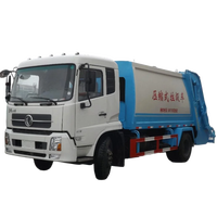 Camion à ordures compacteur diesel Dongfeng Tianjin 170 ch 4x2 Euro 3, boîte de vitesses manuelle, capacité de 10 m, empattement de 3950 mm