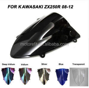 Motorefit parabrisas para Kawasaki Ninja EX250 R <span class=keywords><strong>ZX250R</strong></span> 2008-2012 plata - Product Image 3