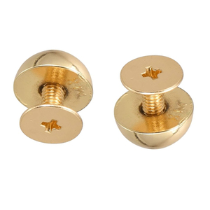 Chất Lượng Cao Brass Vàng 6Mm Vít Lại Đinh Tán Rắn Đầu Tròn Da Đinh Tán Spike - Product Image 2