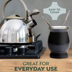 Taza de Yerba <span class=keywords><strong>Mate</strong></span> Personalizada de Doble Pared de Acero Inoxidable de 300 ml con Aislamiento Térmico Ecológica, Taza de <span class=keywords><strong>Mate</strong></span> <span class=keywords><strong>Argentina</strong></span> PURETIMES - Product Image 5