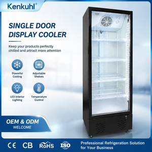 ตู้แช่เครื่องดื่มแบบตั้งตรง Kenkuhl รุ่น Commercial Upright Display Cooler ประตูกระจก พร้อมไฟ LED  OEM/ODM SCF420 Kenkuhl Bev - Product Image 1