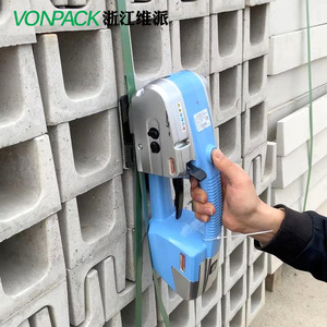 เครื่องรัดสายรัดไฟฟ้า VONPACK รุ่น JD13/16 อัตโนมัติเต็มรูปแบบ สำหรับสายรัด PET ขนาด 13-16 มม. สำหรับงานอุตสาหกรรม บรรจุภัณฑ์ทนทาน แบตเตอรี่ลิเธียม - Product Image 1