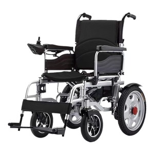 Fauteuil roulant électrique pliable en alliage d'aluminium, batterie 24V12A, portable pour personnes handicapées et personnes âgées - Product Image 1