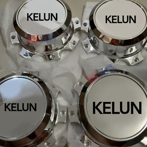 Nouvelles jantes de camion Kelun en aluminium poli argenté avec logo personnalisé, centre flottant, 24/26/28 pouces - Product Image 3