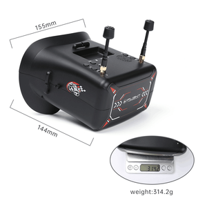 Gafas FPV iFlight de 40 Canales para Video, Dron de Carreras de Cuatro Ejes, Receptor de Video DVR de 5.8G Montado en la Cabeza, Pantalla de 4.3 Pulgadas para Aeronaves FPV UAV - Product Image 2