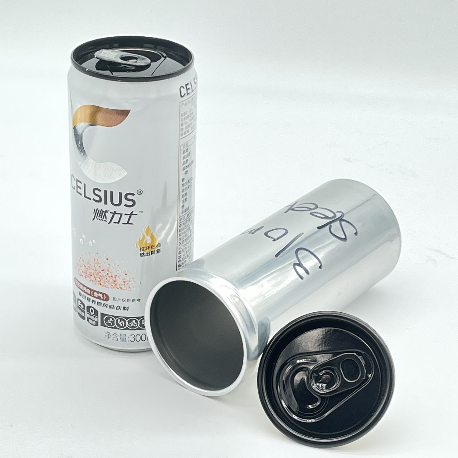 202 # mudah terbuka 330ml 250ml ramping kaleng ramping cetak Khusus minuman bir kosong aluminium bulat minuman lembut dengan tutup