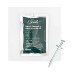 Bubuk Hemostatik Granule Karboksimetil Chitosan Bubuk Hemostatik Cepat Berhenti Berdarah 15G/6G Tas