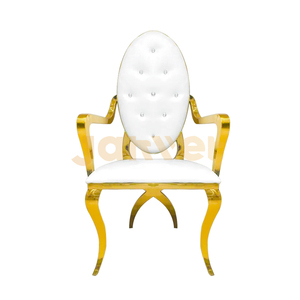 Chaises royales de luxe de mariage d'événement d'accoudoir d'acier inoxydable <span class=keywords><strong>décoration</strong></span> de mariage - Product Image 2