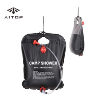 Douche de camping portable personnalisée 5 gallons sac à eau léger en PVC pour camping en plein air 20L sac de douche