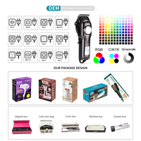 PRITECH - Tondeuse à cheveux rechargeable pour hommes, dernier design, outils de coupe de cheveux professionnels, kit de tondeuse à cheveux pour barbier