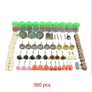 Kit de accesorios de herramientas rotativas de L-HT140, juego de herramientas abrasivas de corte y pulido de lijado, juego de brocas Dremel, 350 Uds.