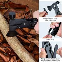 Outil multifonction de survie très vendu, kits de survie d'urgence populaires, hache pliable de poche, multi-outils 16 en 1, marteau
