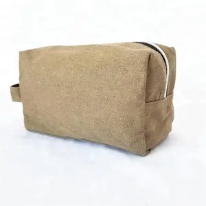 Wholesale cheap waterproof leather travel toiletry bag for men dopp kit