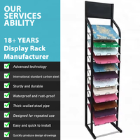 Présentoir de tapis en métal écologique pliable pour le stockage napperon emballage de tapis carreaux de céramique