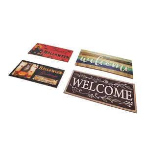 Wall Hanging Decor Welcome Board Decorative Wood Plank Hanging Plaques Rustic Wooden Sign