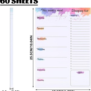 Bloc-notes magnétique souple à haute viscosité, plans quotidiens, <span class=keywords><strong>ligne</strong></span> facile à déchirer, bloc-notes personnalisable, promotion à chaud - Product Image 3