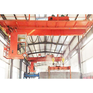 Grúa Aérea Magnética de Doble Viga de Servicio Pesado con Rotación Telescópica (25+25) Toneladas, Control Remoto Inalámbrico y PLC - Product Image 2