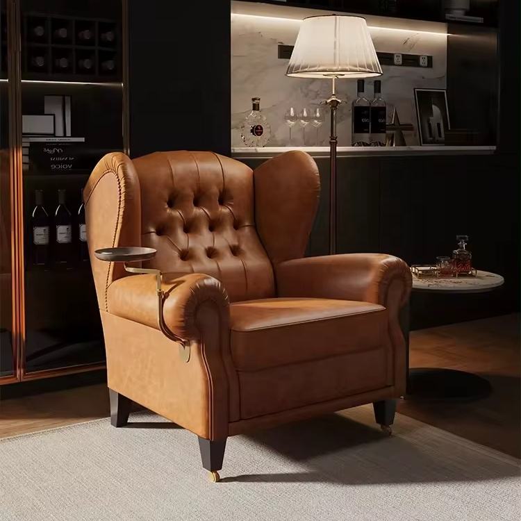 Cigar Club Chair Poltrona Pelle Club Guangdong 1919 Modern Cigar