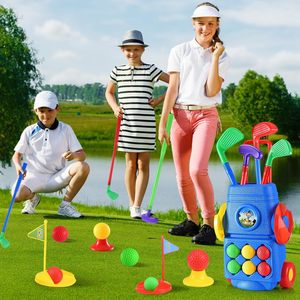 Juego <span class=keywords><strong>de</strong></span> <span class=keywords><strong>Golf</strong></span> Huiye para niños pequeños, juego <span class=keywords><strong>de</strong></span> maleta mejorado, juego con 4 palos <span class=keywords><strong>de</strong></span> <span class=keywords><strong>Golf</strong></span> coloridos, juguetes deportivos para niños, padres interactivos - Product Image 3