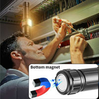 Lampe torche LED Shingel Zoom, design en plastique ABS durable pour une visibilité accrue dans les environnements sombres, recharge USB