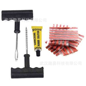 Kit de Reparación de Neumáticos QY de 30 Piezas con Tiras de Goma para Neumáticos sin Cámara, Reparación de Emergencia para Motocicletas y Vehículos Eléctricos - Product Image 4